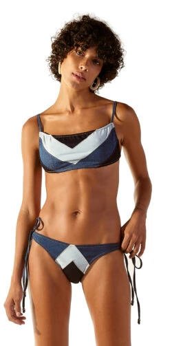 Tri-color Jeans Brazilian Bikini - Venus Jeans