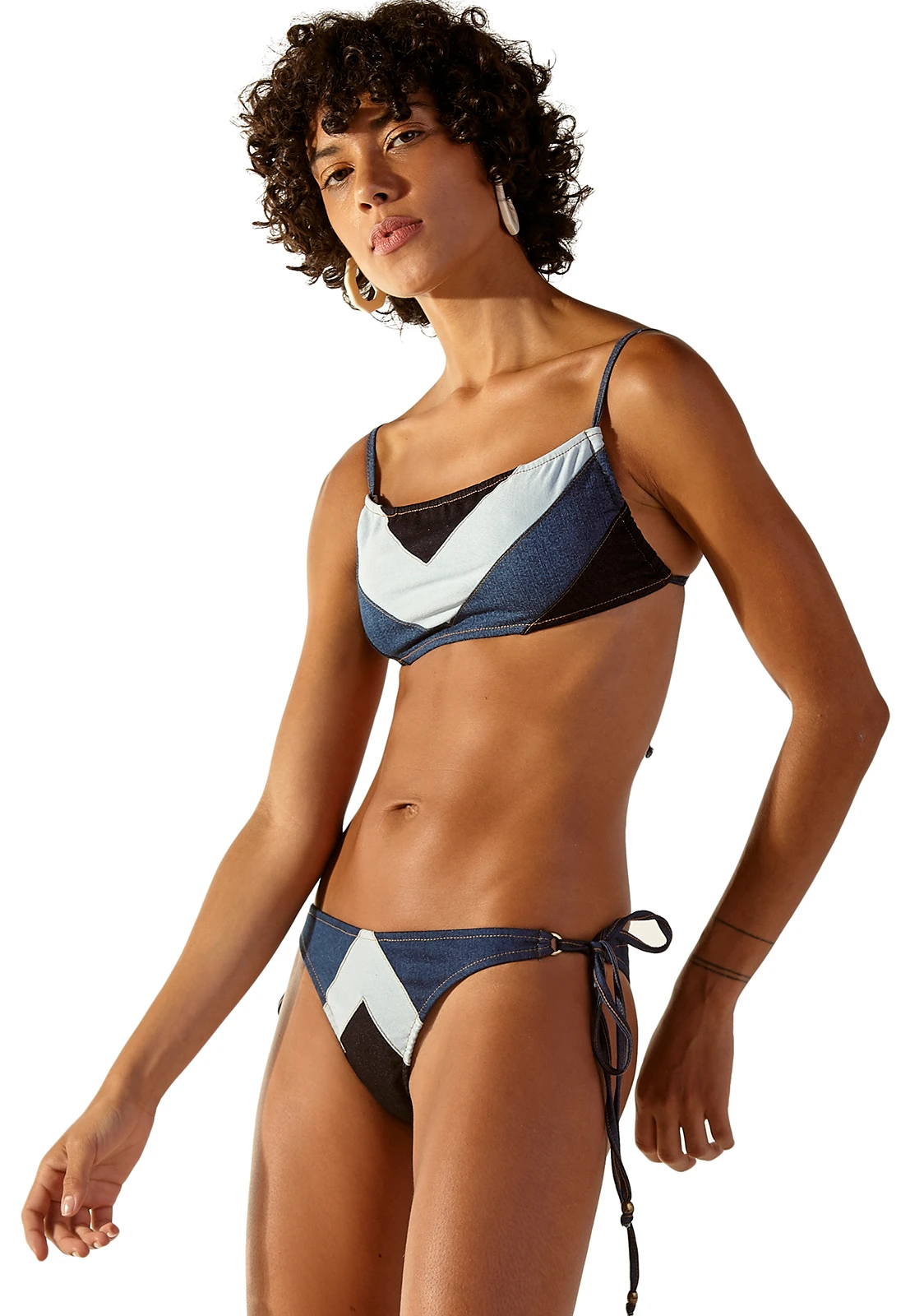Tri-color Jeans Brazilian Bikini - Venus Jeans - Image 5