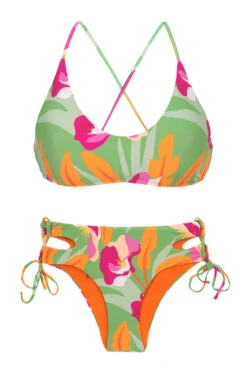 Set Green-bloom Bralette Madrid