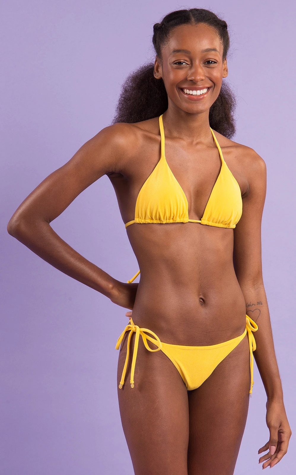 Set Malibu-yellow Tri-inv Cheeky-tie - Image 2