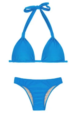 Blue Triangle Halter Bikini - Urano Cortinao