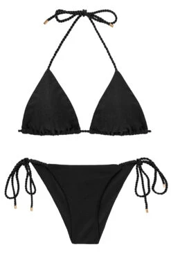 Set Shimmer-black Tri-inv Cheeky-tie
